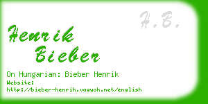 henrik bieber business card